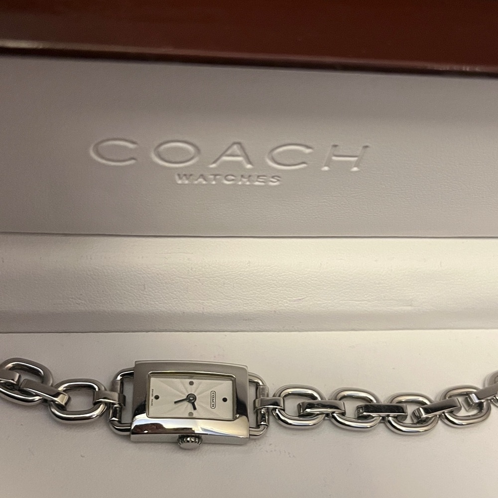 Coach Silver Chain Bracelet Watch